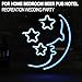 FUYALIN Neon Sign - All You Need is Love Home Decor Light Bedroom Neon Light Sign for Wall Lights Decor in Bedroom Store Bar Pub Nightclub (Moon&Star-Blue)