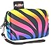 AUPET Zebra Print Design Digital Camera Case Bag Pouch Coin Purse with Strap for Sony Samsung Nikon Canon Kodak