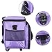 LUXJA Rolling Sewing Machine Bag with Removable Pad and Shoulder Strap, Rolling Tote Bag for Sewing Machine and Extra Sewing Accessories, Purple