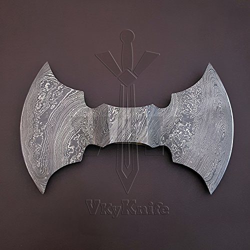 Handmade Damascus Steel AXE Hatchet Head Knife VK2038 - Thumbnail 3
