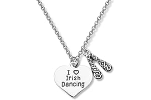 Sportybella Irish Dance Necklace- Irish Dance Jewelry - Gift For Irish Dance Recitals and Irish Dancers