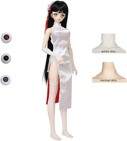 anime girl with doll