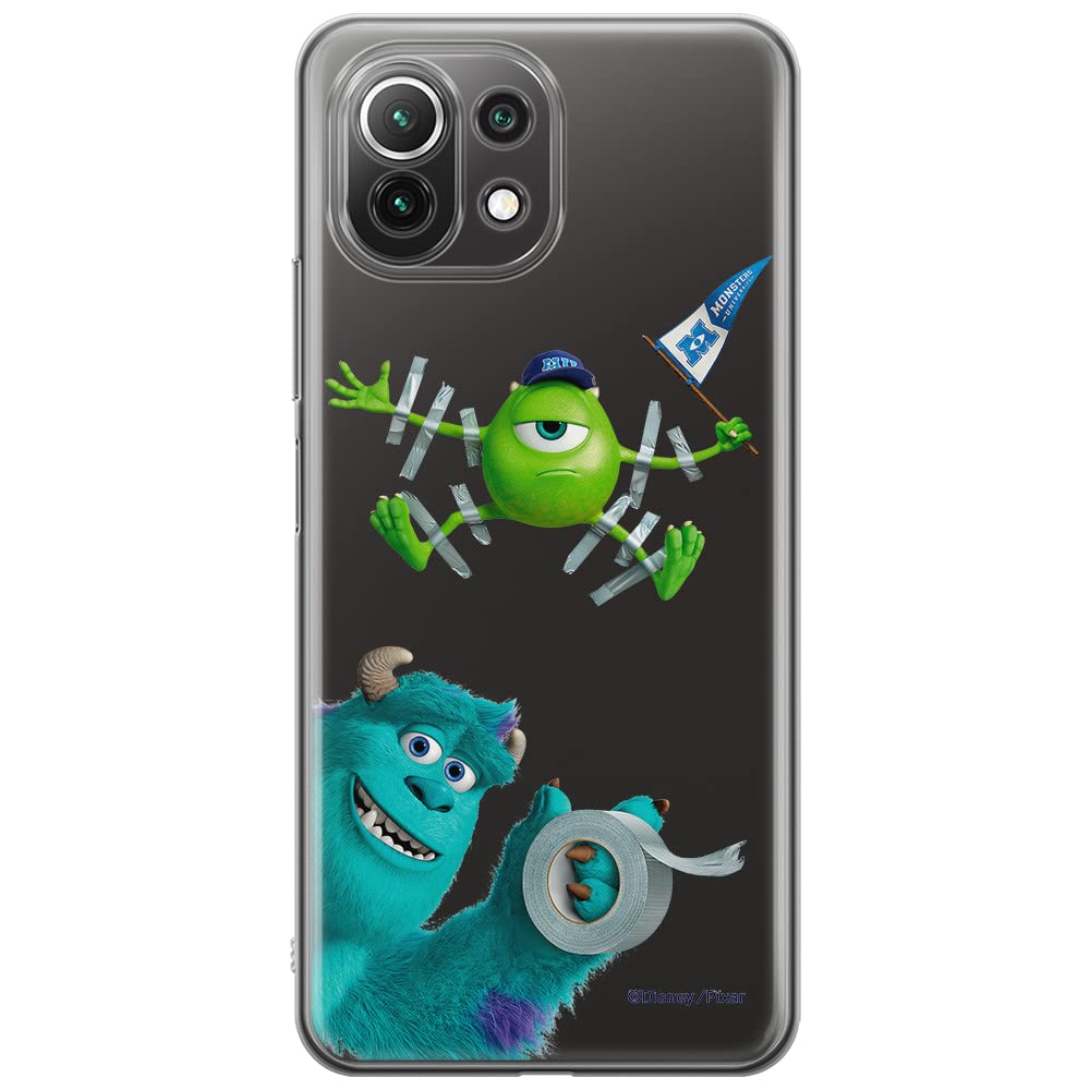 ERT GROUP mobile phone case for Xiaomi 11 Lite 4G/5G original and officially Licensed Disney pattern Monsters 001, partially transparent — image 1