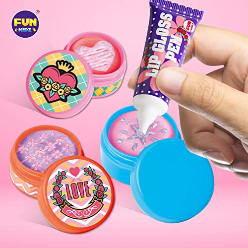 All Natural Lip Balm Kit For Girls, FunKidz Lip Gloss Making Kit For