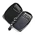 Genuine Leather Woven Men Oversized Zip Around Key Case Car Key Wallet