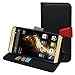 Blu Vivo 5 V0050UU Case,Mama Mouth [Stand View] Flip Premium PU Leather [Wallet Case] with Built-in Stand Credit Card/Cash Slots and Pocket Cover for Blu vivo 5 V0050UU Smartphone,Black