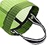 AUCH 1Pcs Hanging Folding Mesh Garbage Bag Organizer Trash Bags Holder Recycling Containers Plastic Waste Bag Storage for Kitchen, Green