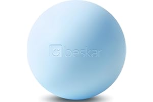 BESKAR Massage Lacrosse Balls for Myofascial Release, Trigger Point Therapy and Yoga Therapy, Foot Massage Ball to Relieve Plantar Fasciitis Blue