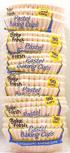 Bake Fresh Baking Cups Pastel Colors 90 per pack (6 Pack)
