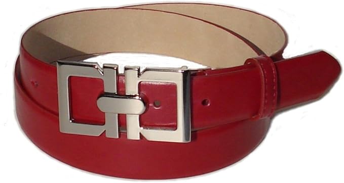 designer belts red