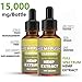 Full Spectrum Hemp Oil for Anxiety Relief/Pain/Sleep Support (15,000 mg/30 ml), Organic Hemp Extract--Best Herbal Supplement-Tincture Oil Drops