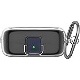 Geiomoo TPU Case for Sony WF-C510, Soft Flexible Scratch Resistant Cover with Carabiner (Clear)