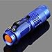 Enjoydeal Blue Portable Mini CREE Q5 Zoomable 1200 Lumen LED Flashlight Torch Lamp AA
