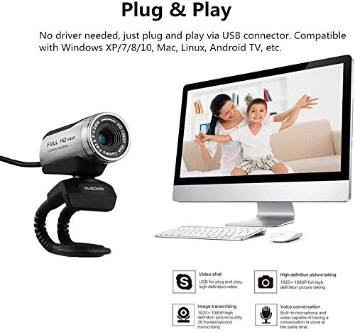 AUSDOM-HD-Webcam-1080P-with-Microphone-USB-Desktop-Laptop-Web-Camera-120MP-Auto-Exposure-Digital-Zoom-Pro-Streaming-Computer-Camera-for-LaptopDesktopSkypeFaceTimeYouTubeYahoo-Messenger