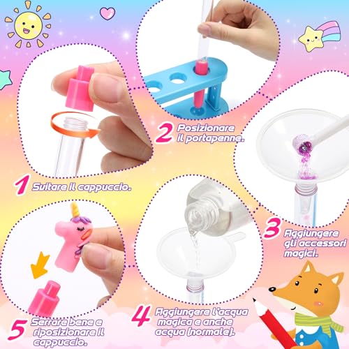 Pen Laboratory, Pen Factory 66+ Pieces Gift for Girls 5-12 Years, Creative Games for Girls 5-12 Years Old Stationery Girl Personalized Gifts Creative Crafts for Children Set