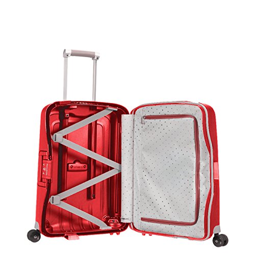 Samsonite S'Cure Hardside Luggage with Spinner Wheels, Crimson Red