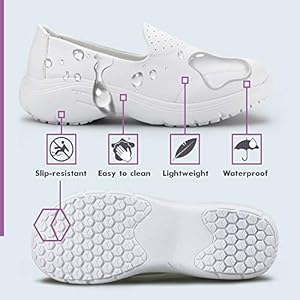 hawkwell women's lightweight comfort slip resistant nursing shoes