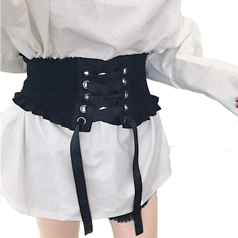 Amazon サッシュベルト コルセットベルト レデイース リボンベルト 太ベルト 大きいサイズ オシャレ 人気 黒 ブラック ベルト 通販