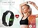 Fitness Tracker, 2018 Updated Waterproof Color Display Screen Heart Rate Monitor Watch, Sokos Bluetooth Smart Fitness Tracker Armband | Wristband | Bracelet and free iOS Android APP (Black) (Black)