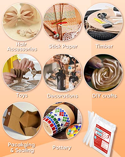 SHALL Hot Glue Sticks Full Size 11mm x 200mm x 70pcs Suitable for All Weather Glue Guns Multipurpose Suitable for Kids Adults Crafts