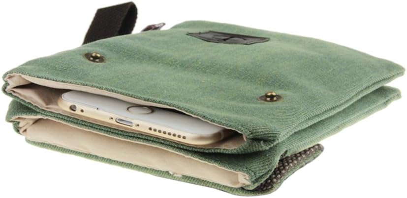 Cell Phone Holder Mini Crossbody Bag Purse Shoulder Bag Smartphone Mobilephone Wallet Unisex Cotton Canvas Bag Purse for Keys Coins - Image 5
