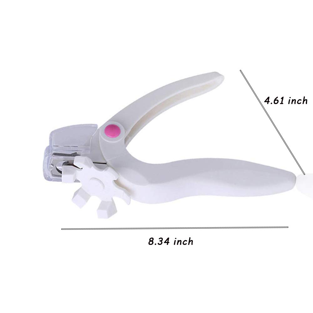 Gofypel Nail Clipper Acrylic Nail Cutter Stainless Steel Nail Tips with 1 Nail Polish Carving Pen for Gel False Nails Trimmer Nail Art Manicure Tools: Beauty