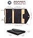ZOPPEN Mulit-purpose Rfid Blocking Travel Passport Wallet (Ver.4) Tri-fold Document Organizer Holder, Wine Red/Burgundy