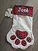 Lovely Pet Paw Christmas Stocking for Dog or Cat 18-Inch Length (Dog)