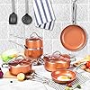 CUSIBOX-Cookware-Set-Pan-Pot-Set-6-Piece-Stock-Pot-Saute-Pan-SaucepanGlass-Lid-Induction-Nonstick CUSIBOX Cookware Set Pan & Pot Set 10 Piece , Stock Pot Saute Pan, Saucepan, Frying Pan Set of 6 Induction | Glass Lid…