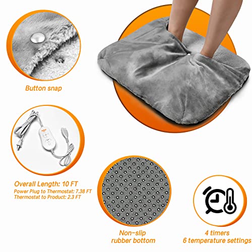 Electric Foot Warmer Under Desk, Nalax Heating Pad for Feet 22" x 20