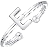 GLIJWELE 925 Sterling Silver Rings - Adjustable Initial & Stackable Cute Rings for Women - Jewelry Gifts