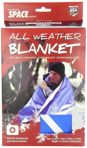 Grabber - The Original Space Brand All Weather Blanket - Blue (5' x 7')