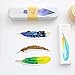 30 Pcs Bookmarks Set Feather Shaped