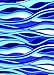 Bahia Collection by Dohler Abstract Waves Brazilian Velour Beach Blanket Towel for Two 58x74 Inches
