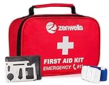 Best First Aid & Survival Kit (154-Pieces) with Bonus Ebook & Small (32-Pieces) Mini Kit, Perfect for Car, Travel, Camping, Hiking, Sports, Outdoors and Home Emergencies