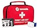 First Aid Kit Trauma Bag; 154 Pieces Medical Supplies for Car Emergency, Complete Med Kit Tactical, EDC Gear for Camping, Hiking, Backpacking, Travel, Home, Businesses Plus Tourniquet & Safety Blanket