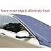 Magnetic Edges Windshield Snow Cover - Frost Windshield Cover - Snow, Ice, Frost Guard No More Scraping - Door Flaps Windproof Fits Most Car, SUV, Truck, Van with 70
