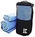 Zero Grid Travel Towel - Quick Dry Microfiber - Backpacking & Camping Set, XL, Blue