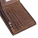 Polare RFID Blocking Cowboy Genuine Natural Crazy Horse Leather Bifold Wallet For Men