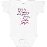inktastic I've Got Daddy Wrapped Around My Little Finger Baby Bodysuit