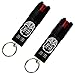 Police Magnum Pepper Spray self Defense Keychain Set. 2 Pack 1/2oz Red keying Sleeves