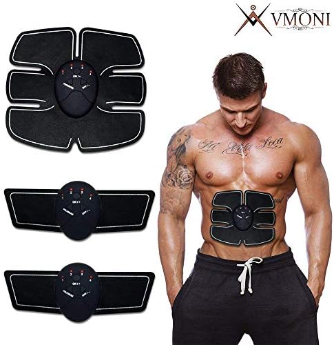 VMONI Muscle Exerciser Stimulator Fitness Gym Abs Stickers Pad For Body Slimming For Unisex (multi Colour)