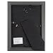 Picture Frame Set, 5x7 Frames Pack For Picture Gallery Wall With Stand and Hanging Hooks, Set of 6 By Lavish Home (Black)