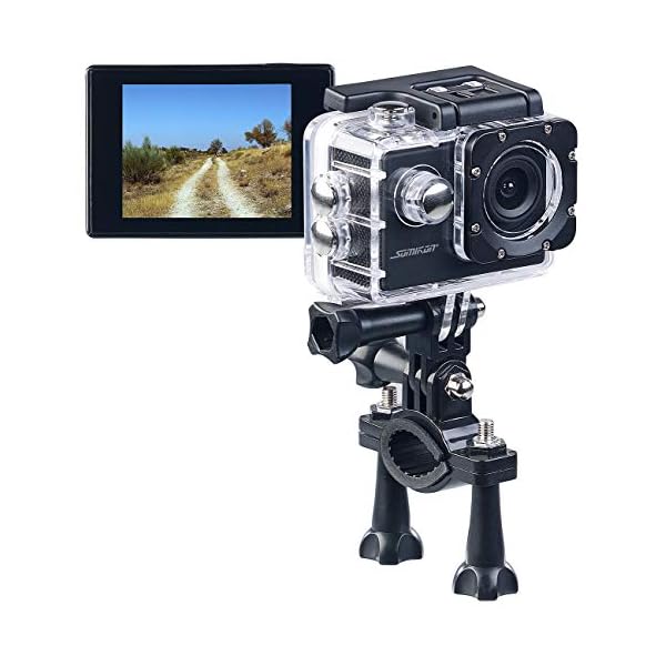 Somikon Action Kamera: HD-Action-Cam DV-1212 V2 mit Unterwasser-Gehäuse, IP68, bis 30 m (Dashcam Fahrrad, Aktion Cam, Überwachungskamera)
