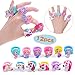 LEEHUR Unicorn Mermaid Party Favors Supplies for Kid 60pcs Bracelet Ring Keychain Tattoo Stamper Girl Boy Reward Prizes Birthday Souvenirs Carnival Event Goodies Bag Filler Christmas Stocking Stuffers