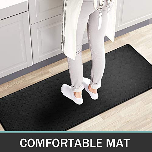 Pauwer Anti Fatigue Kitchen Rugs Set 2 Piece Thick Cushioned Kitchen