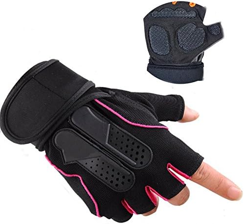 JOY COLORFUL Fitness Gloves, Women’s & Men’s Weightlifting Gloves with 14” Wrist Wrap Support for Gym Workout, Cross Training, Cycling and Exercise Accessories – EVA Anti-Slip Padded & Fiber Fabrics