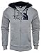 The North Face Half Dome Full Zip Hoodie Men's TNF Light Grey Heather/Cosmic Blue XL