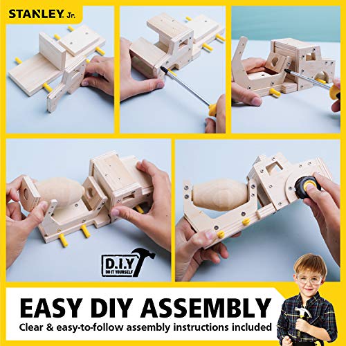 Stanley Jr.. - Cement Mixer Truck Kit, Large Wood Building Kits Ages 5+ (K097-Sy)