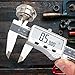 Stainless Steel Digital Vernier Caliper, Electronic Ruler Measuring Tool 0-6 Inch/150 mm, Inch/Metric/Fractions Conversion with Extra Large LCD Screen